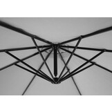 Zweefparasol - zwengelmechanisme - 300 cm - grijs
