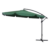 Zweefparasol - waterdicht polyester - 340 cm - groen