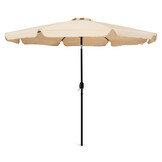 Parasol - waterdicht polyester - kantelbaar - 300 cm - beige