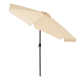Parasol - waterdicht polyester - kantelbaar - 300 cm - beige