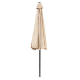 Parasol - waterdicht polyester - kantelbaar - 300 cm - beige