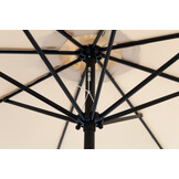 Parasol - waterdicht polyester - kantelbaar - 300 cm - beige
