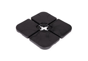 Parasolvoet - HDPE- kunststof - 104x104x7cm - zwart