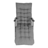 Ligstoel kussen - 160x52x5cm - grijs
