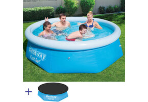 Bestway zwembad - opblaas zwembad - ⌀ 244cm - met afdekzeil