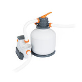 Bestway zwembad - 549x274x122cm - met zandfilterpomp - grijs