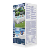 Bestway zwembad - 549x274x122cm - met zandfilterpomp - grijs
