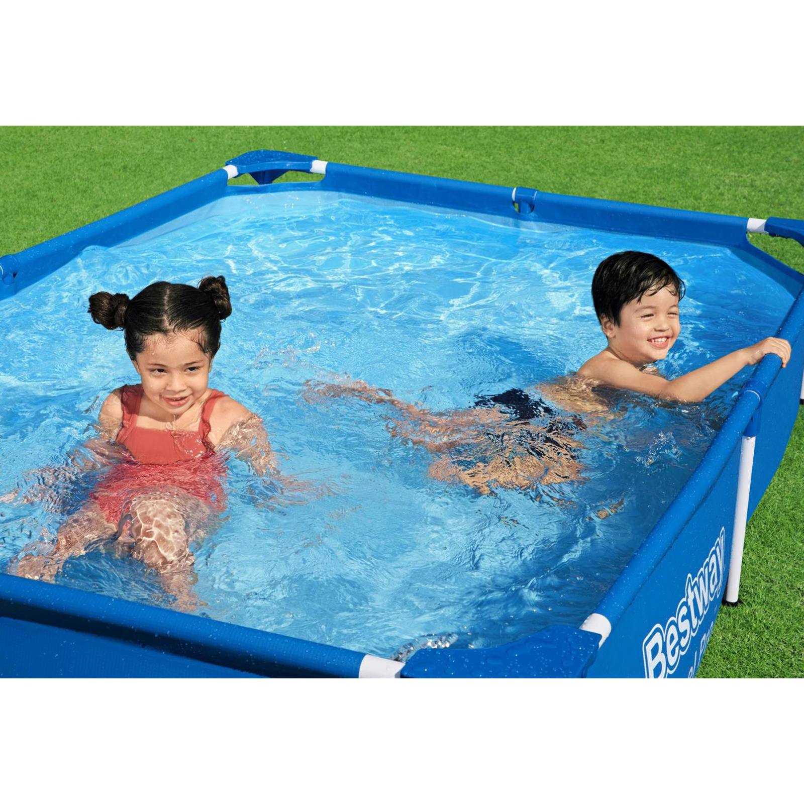 Bestway zwembad Steel Pro - opzetzwembad - 221x150x43cm - blauw