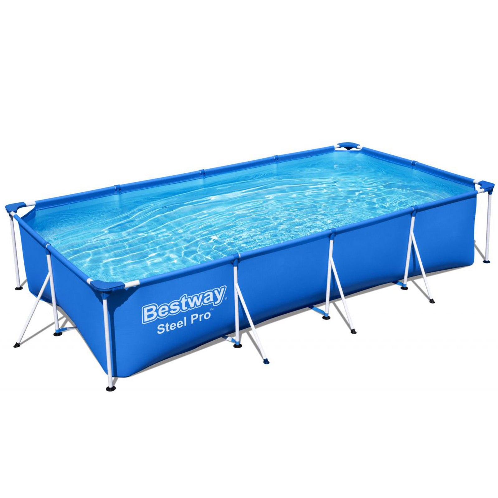 Bestway zwembad Steel Pro - opzetzwembad - 400x211x81cm - blauw