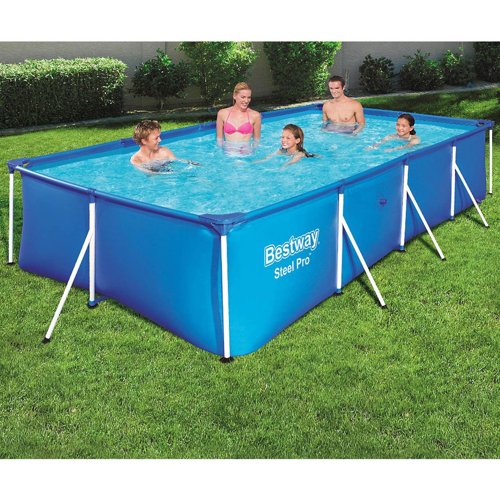 Bestway zwembad Steel Pro - opzetzwembad - 400x211x81cm - blauw