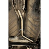 Tussenpijp - voor VW Golf 1 Cabrio 155 / VW Scirocco 53B - RVS