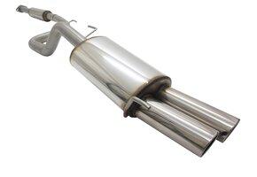 Sportuitlaat - voor Grande Punto Abarth 1.4 T-Jet - RVS - 2x76 mm