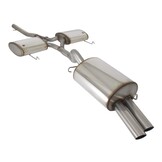 Sportuitlaat - voor VW Golf 2 Rally 1.8 G60 - RVS - 2x55 mm