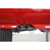 Sportuitlaat - voor VW Golf 2 Rally 1.8 G60 - RVS - 2x55 mm