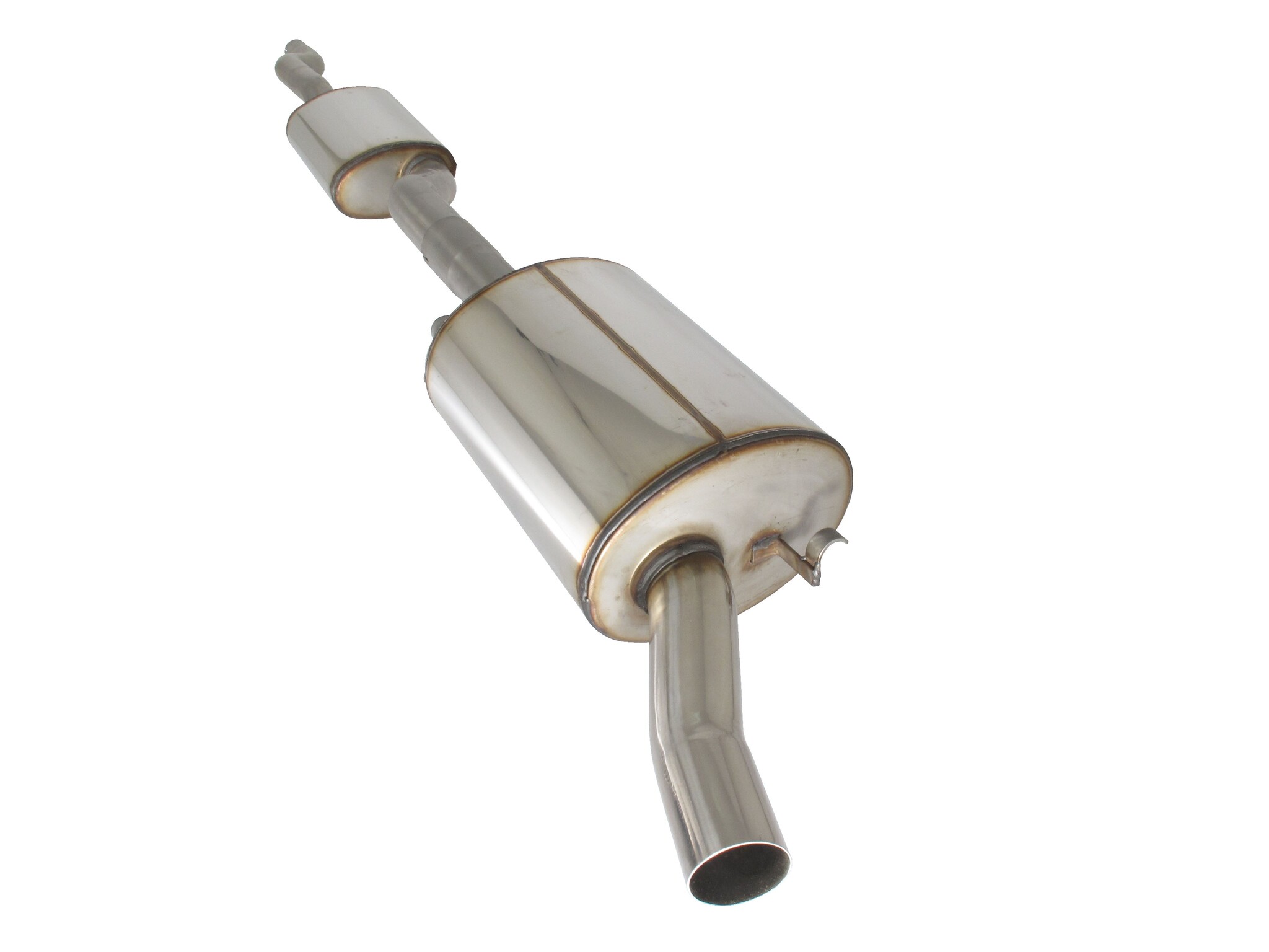 Sportuitlaat - voor VW Golf 2 Country 1.8 98 pk - RVS - 1x60 mm