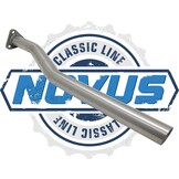 Tussenpijp - voor VW Golf 1 Cabrio 155 / VW Scirocco 53B - RVS