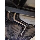 Tussenpijp - voor VW Golf 1 Cabrio 155 / VW Scirocco 53B - RVS