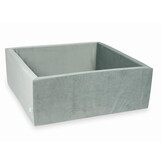 Ballenbak - zonder ballen - 110x110x40 cm - vierkant - grijs