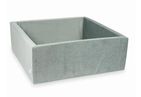 Ballenbak - zonder ballen - 110x110x40 cm - vierkant - grijs