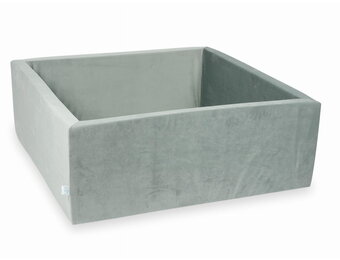 Ballenbak - zonder ballen - 110x110x40 cm - vierkant - grijs