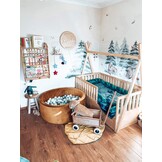 Ballenbak - zonder ballen - 110x40 cm - rond - goud