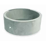 Ballenbak - zonder ballen - 110x40 cm - rond - grijs