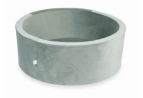 Ballenbak - zonder ballen - 110x40 cm - rond - grijs