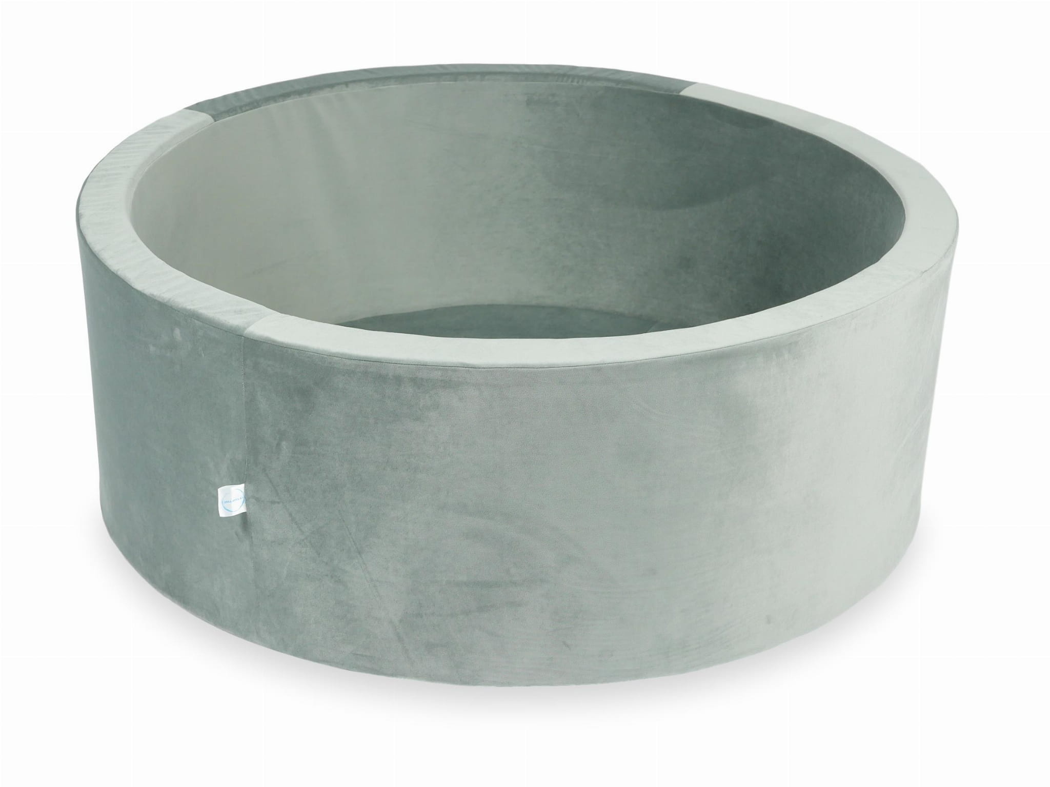 Ballenbak - zonder ballen - 110x40 cm - rond - grijs