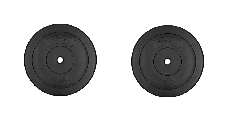 Halterschijf gewichten set GIETIJZER 20 kg - 26 mm diameter - 2x 10 kg