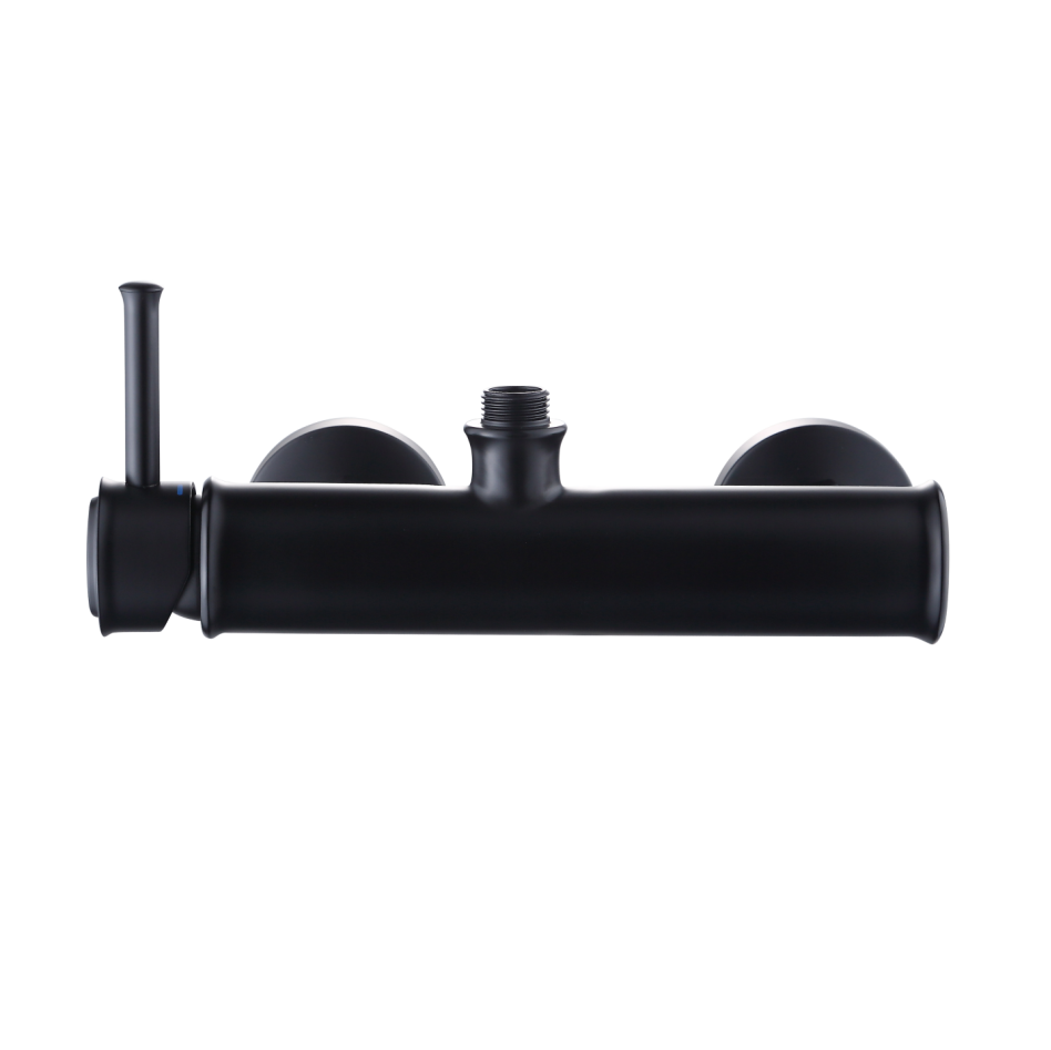 Doucheset - regendouche 20cm - met douchemengkraan - zwart - linkshandig