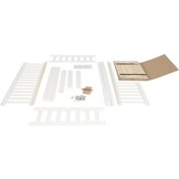 Huisbed huisje| Kinderbed| Hout | met hek | 160 x 80 cm