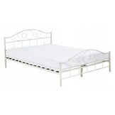 Metalen bedframe met lattenbodem- 160x200 - wit
