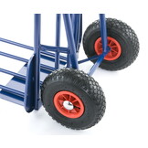 Steekwagen opvouwbaar - steekkar - tot 280 kg - staal - blauw