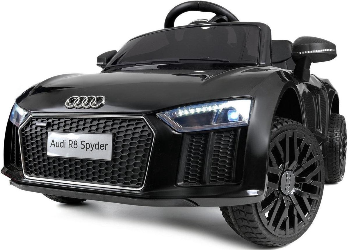 Elektrische kinderauto - accu auto - Audi R8 Spyder - zwart