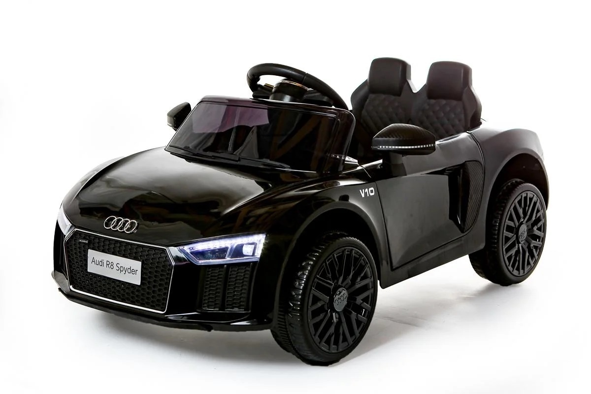 Elektrische kinderauto - accu auto - Audi R8 Spyder - zwart