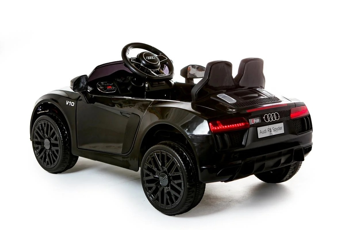 Elektrische kinderauto - accu auto - Audi R8 Spyder - zwart