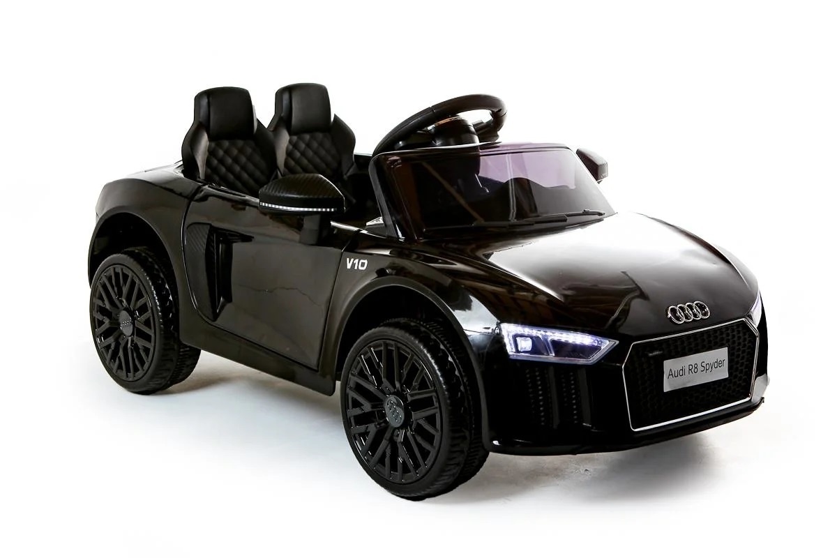 Elektrische kinderauto - accu auto - Audi R8 Spyder - zwart