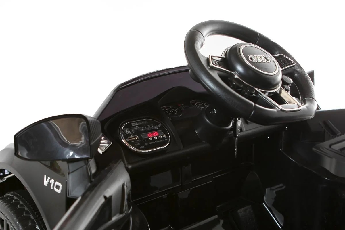 Elektrische kinderauto - accu auto - Audi R8 Spyder - zwart