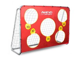 Voetbaldoel - 215x153x76 cm - met richtoefening - buiten gebruik