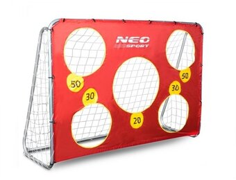 Voetbaldoel - 215x153x76 cm - met richtoefening - buiten gebruik