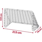 Voetbaldoel - 215x153x76 cm - met richtoefening - buiten gebruik