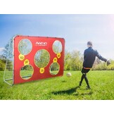 Voetbaldoel - 215x153x76 cm - met richtoefening - buiten gebruik