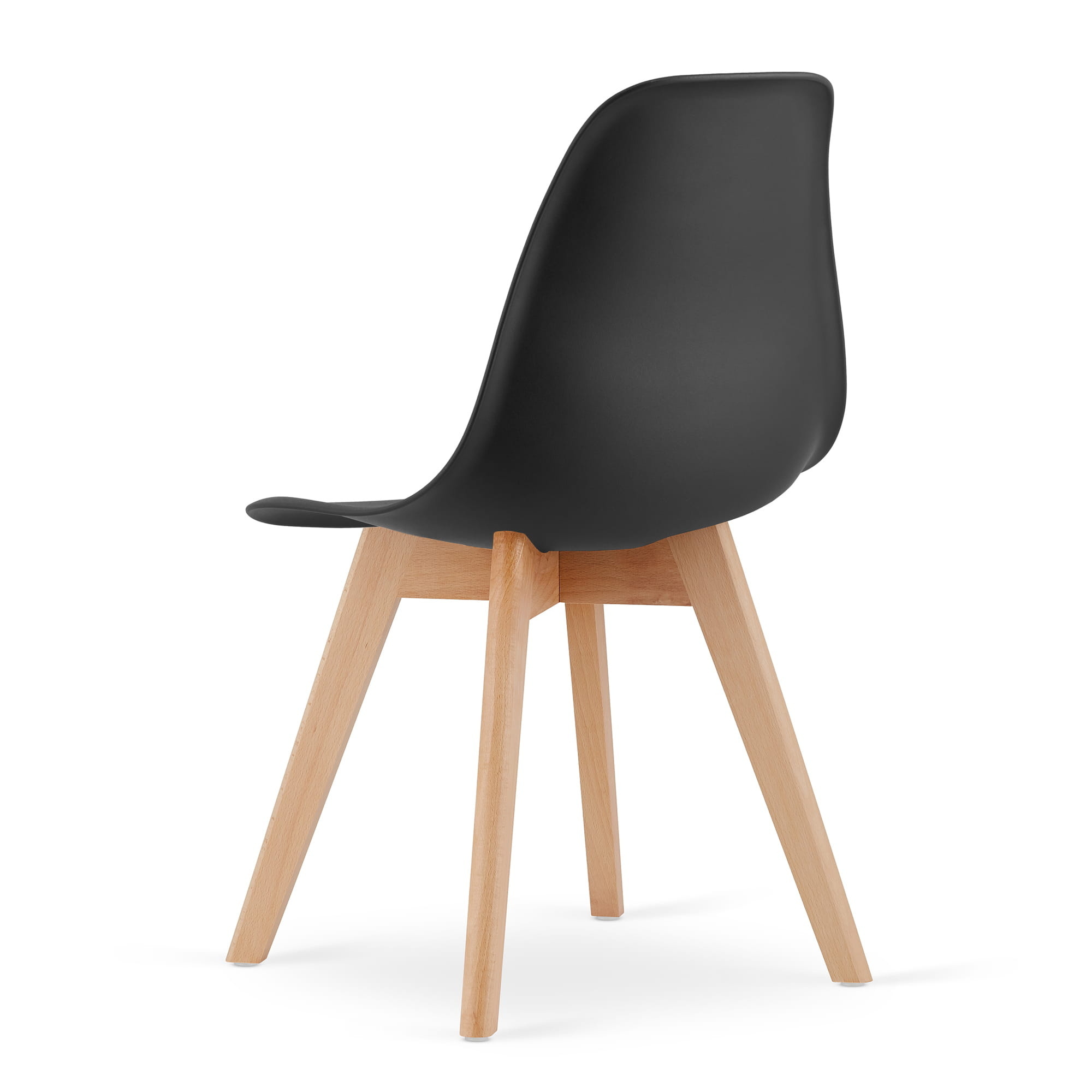 Eetkamerstoelen KITO - set van 6 eettafel stoelen - zwart