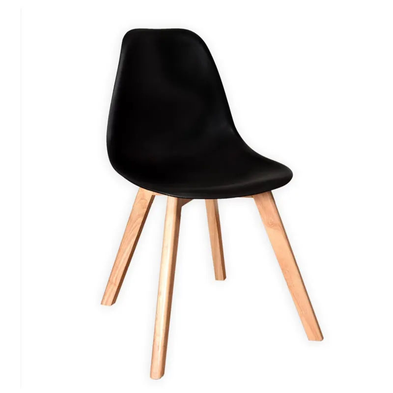 Eetkamerstoelen KITO - set van 6 eettafel stoelen - zwart