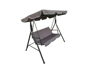 Schommelbank - tuin - 3 persoons - 170x110x152 cm - grijs
