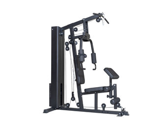 Krachtstation home gym zwart met 70 kg gewichten