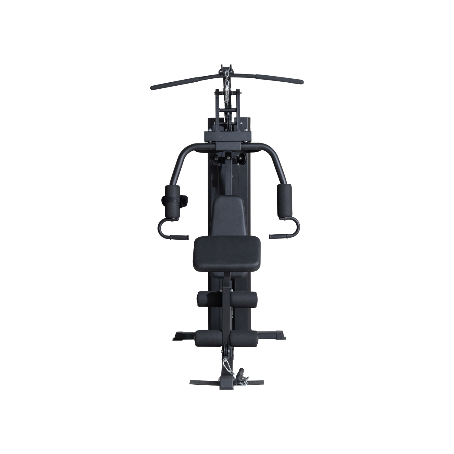 Krachtstation home gym zwart met 70 kg gewichten