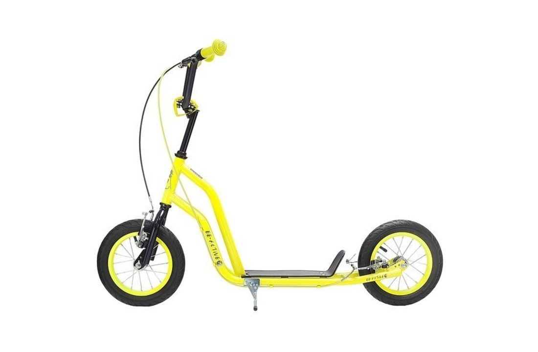 Kinder step met 12’’ luchtbanden – dubbele V-brake –geel