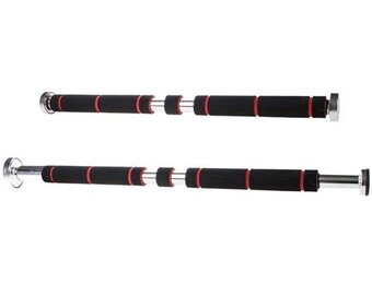 Optrekstang deurpost - verstelbaar - pull-up bar doorway - 62 tot 100 cm - tot 100 KG - met handvaten