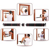 Optrekstang deurpost - verstelbaar - pull-up bar doorway - 62 tot 100 cm - tot 100 KG - met handvaten